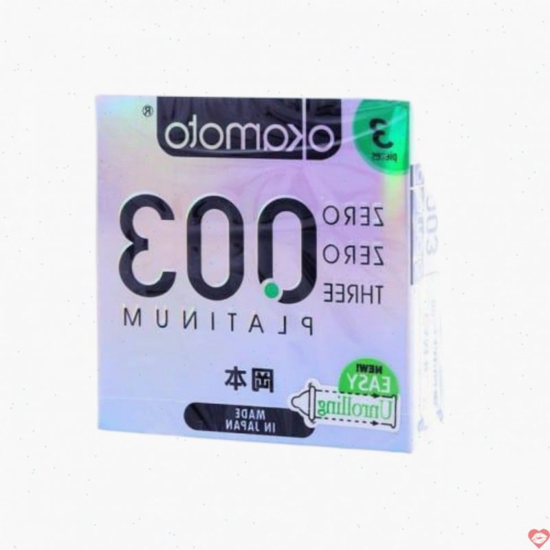 Okamoto Platinum 0.03 siêu mỏng Nhật Bản đỉnh cao cảm giác 