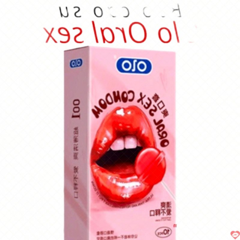 Bao cao su Olo siêu mỏng hương dâu 0.01 an toàn oral sex 