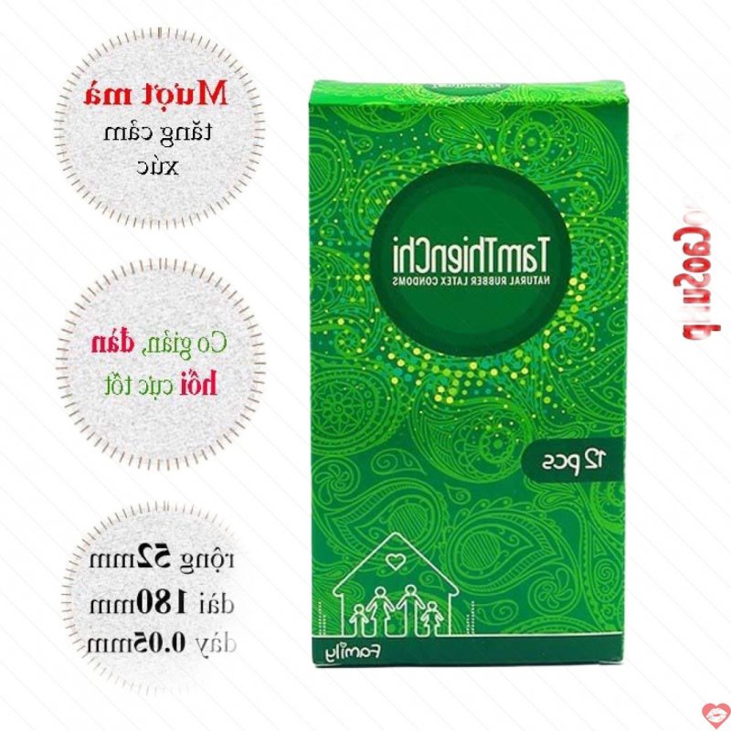 Bao cao su Family Tâm Thiện Chí – Dành cho gia đình giá rẻ