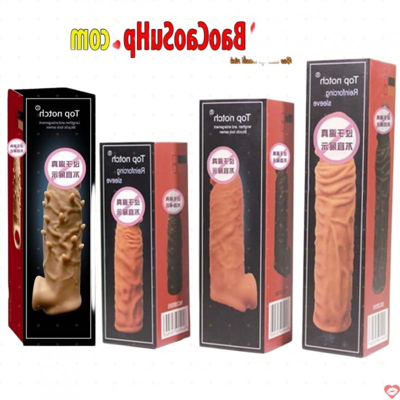 Bao cao su donden gai và gân có quai đeo Top notch tăng kích thước cậu bé