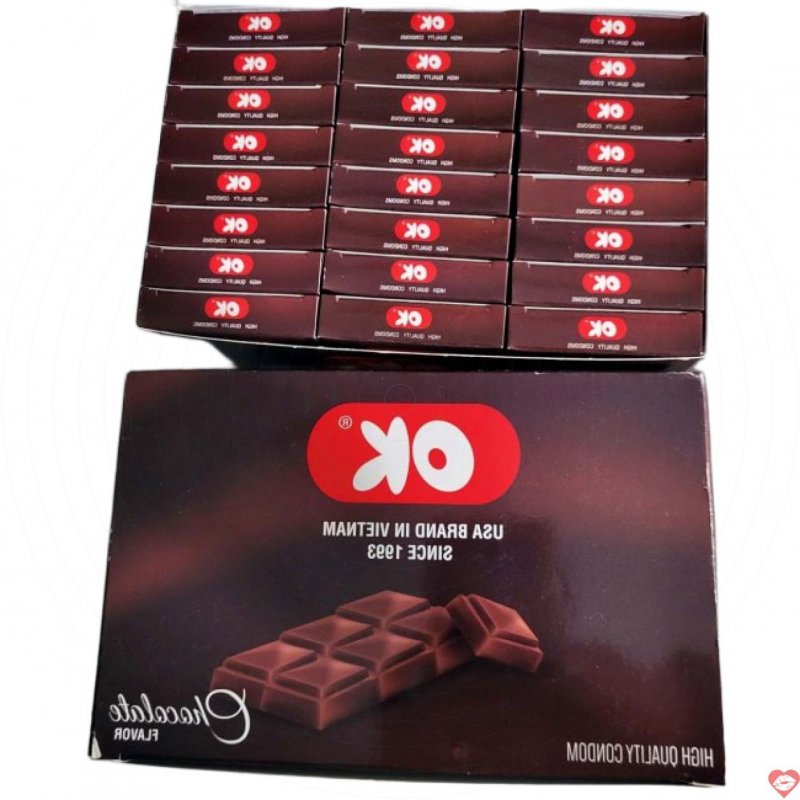 Bao cao su Ok vị Socola ngọt ngào dành cho gia đình 144c/1 hộp