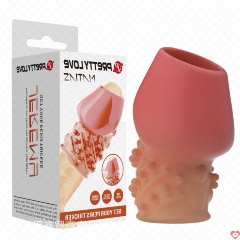 Bao cao su donden khúc Prettylove BI-026248-2 hở đầu có gân bi thiết kế 3D