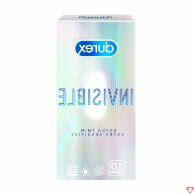 Bao cao su Durex Invisible siêu mỏng mềm mại hộp 10 chiếc an toàn 