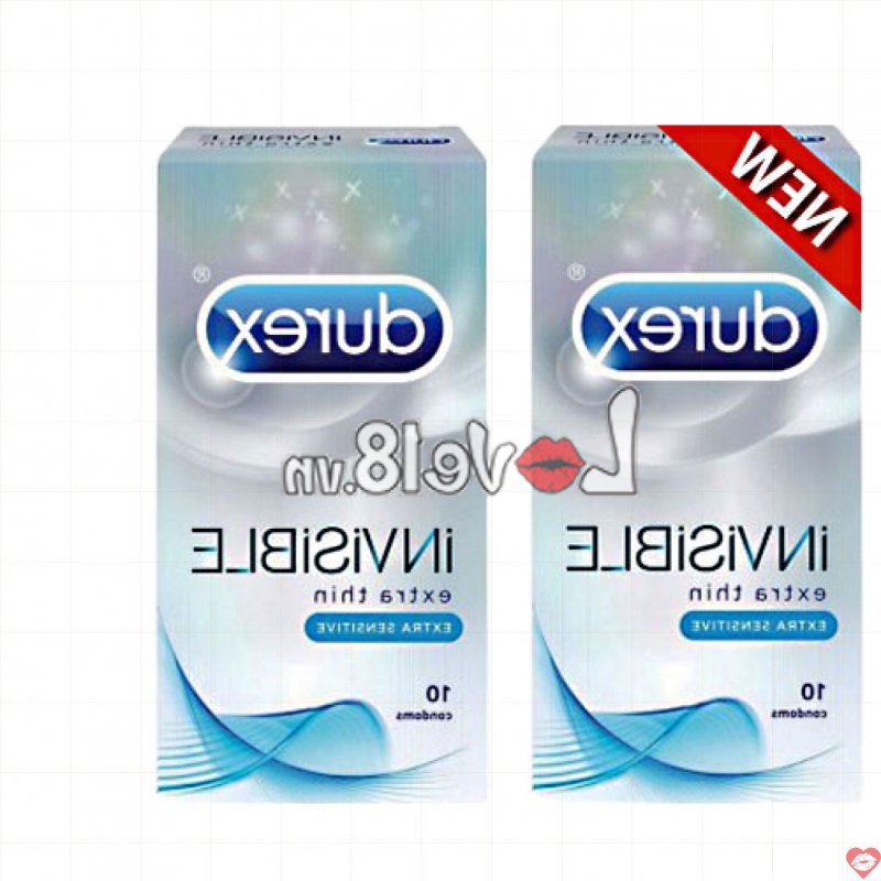 Bao Cao Su Durex Invisible Siêu Mỏng Cảm Giác Tự Nhiên An Toàn 