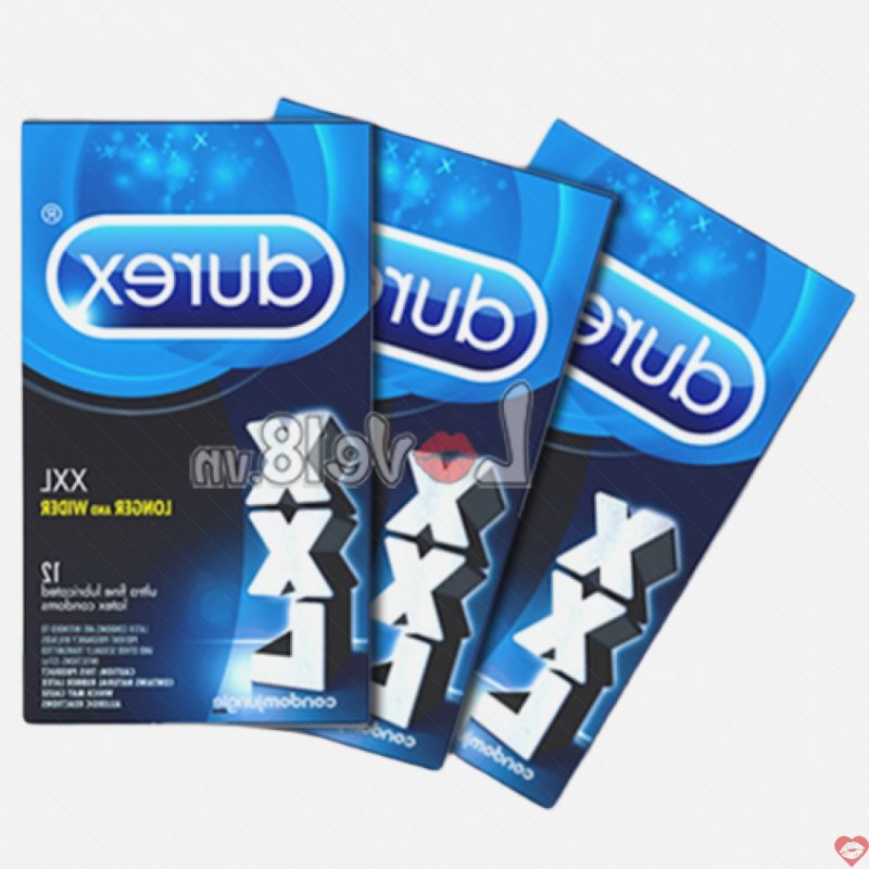 Bao Cao Su Durex XXL Size Lớn Hộp 12 Cái Kéo Dài An Toàn 