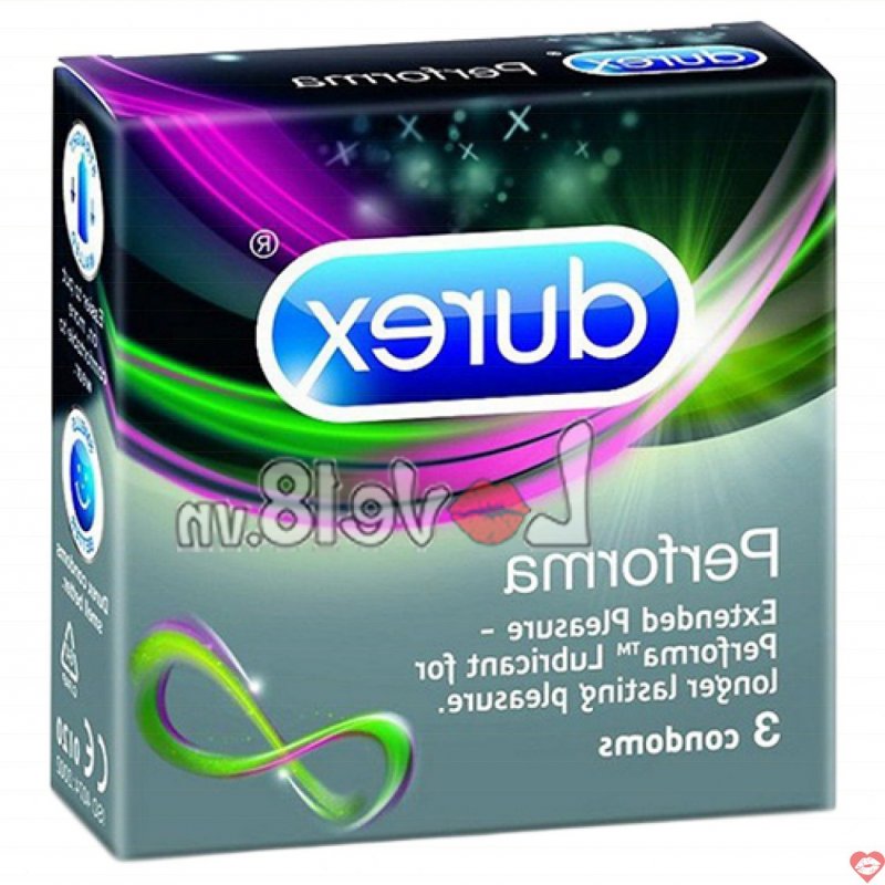 Bao Cao Su Durex Performa 3 Cái Kéo Dài Êm Ái An Toàn 