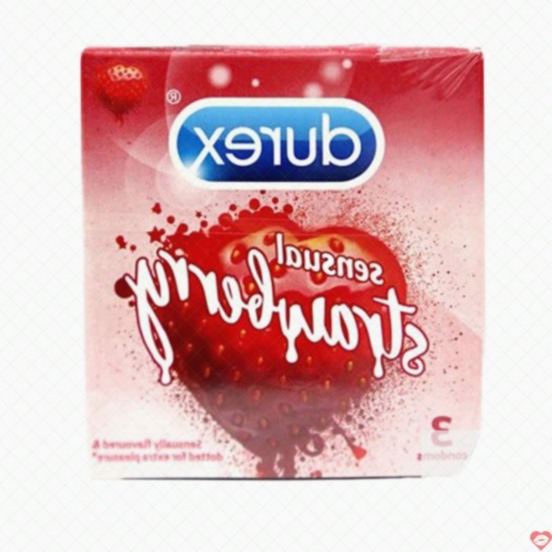 Bao cao su gai Durex Strawberry thơm mát kích thích cực phê 