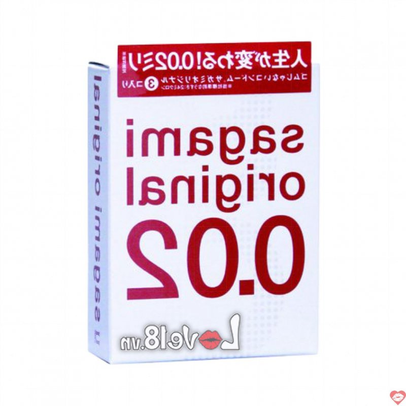 Bao Cao Su Siêu Mỏng Sagami 0.02 Nhật Bản Hộp 2 Cái Cảm Giác Thật 
