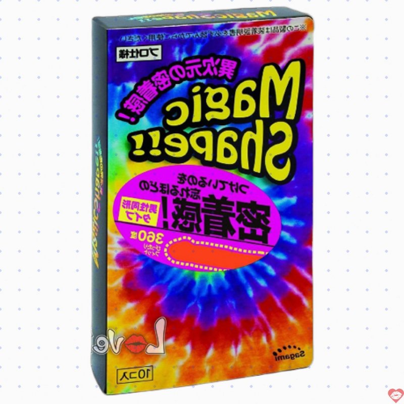 Bao Cao Su Sagami Magic Shape 3D Gân Sọc Hộp 10 Nhật 