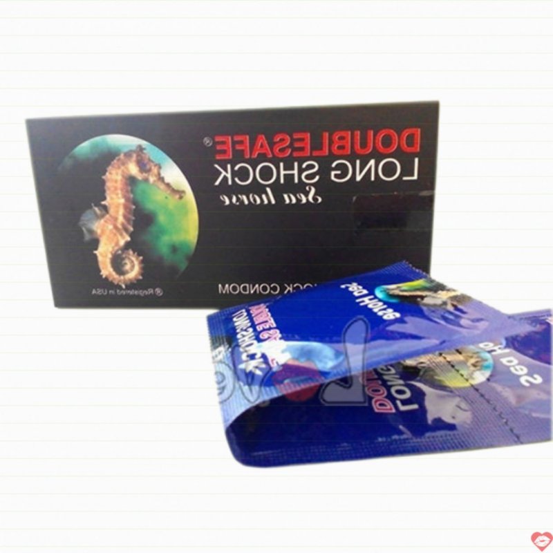 Bao cao su kéo dài Doublesafe Long Sock mỏng an toàn 12 chiếc 
