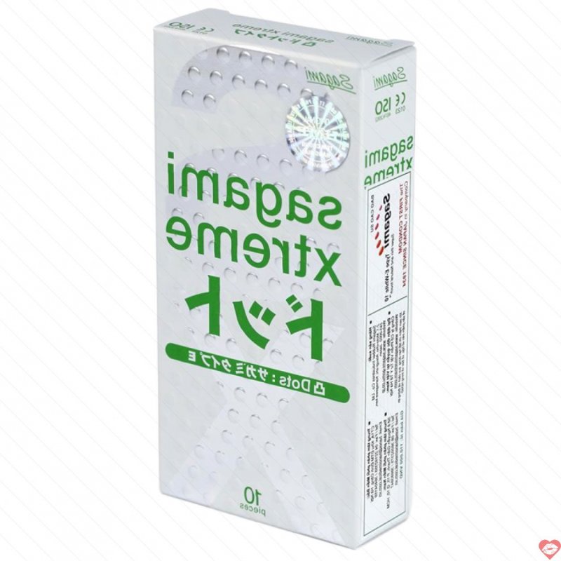 Bao cao su Sagami Xtreme Blue 10s siêu mỏng gân gai chống dị ứng 