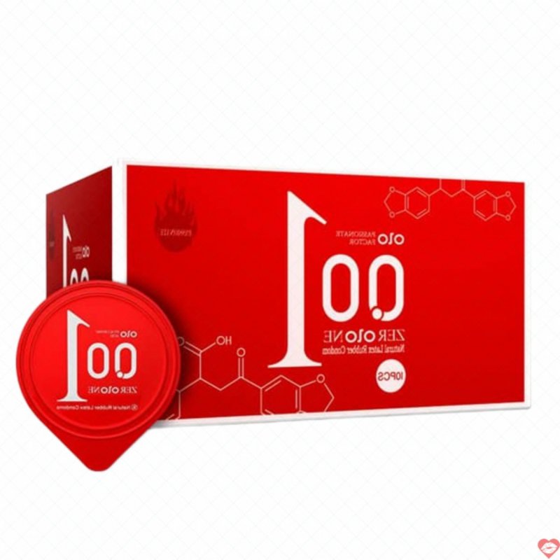 Bao cao su OLO 0.01 siêu mỏng gân nổi ấm nóng gel bôi trơn 
