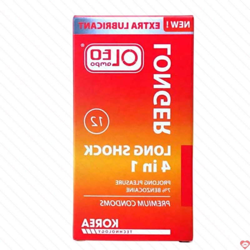 Bao cao su Oleo Lampo 4in1 gân gai, chống xuất tinh sớm, kéo dài 