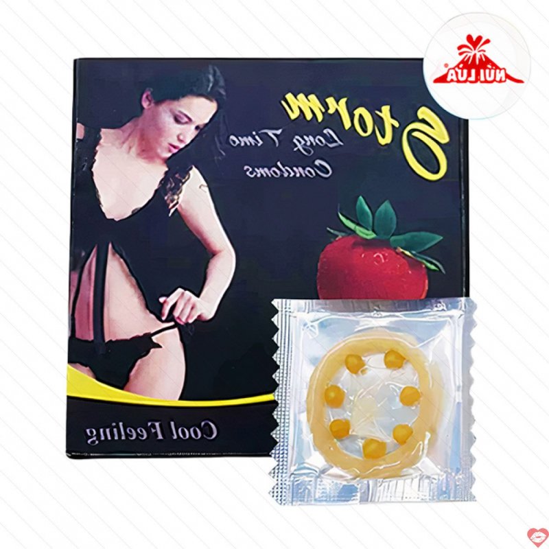 Bao cao su Storm Strawberry 7 bi to kéo dài thời gian sướng đỉnh 