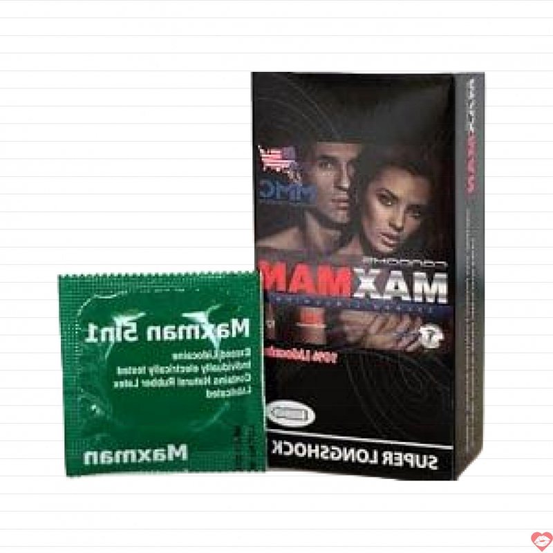 Bao cao su Maxman 5in1 siêu gân gai, mỏng, hương dâu hấp dẫn 