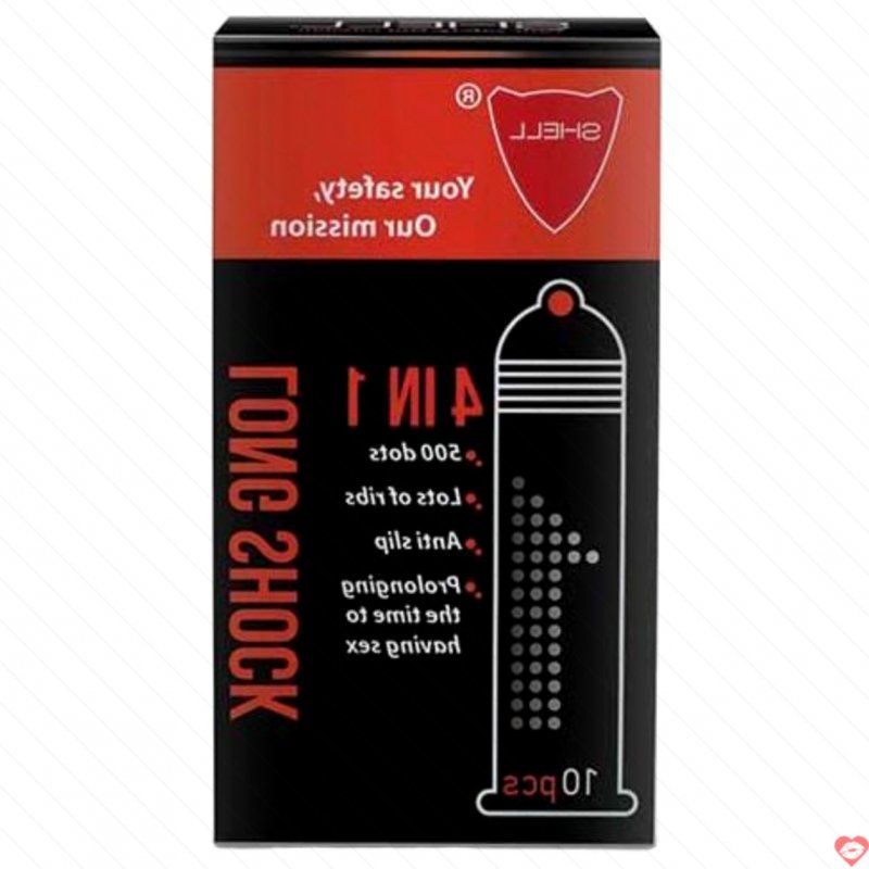 Bao cao su Shell Premium 4 in 1 siêu mỏng siêu dai kích thích tối đa 