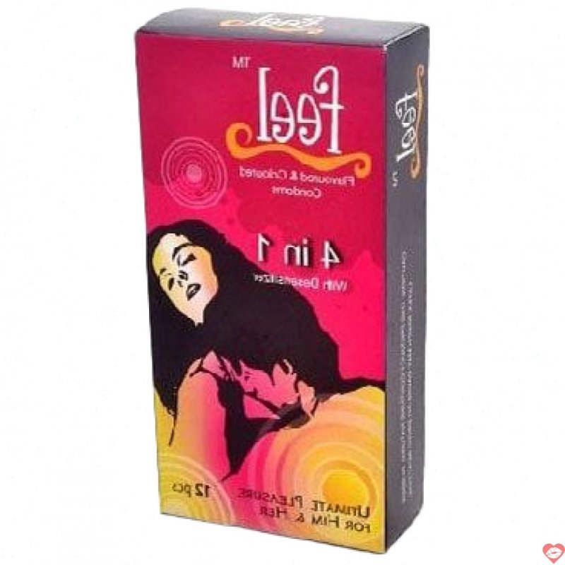 Bao cao su Feel 4 in 1 chính hãng Malaysia tăng khoái cảm bền lâu 