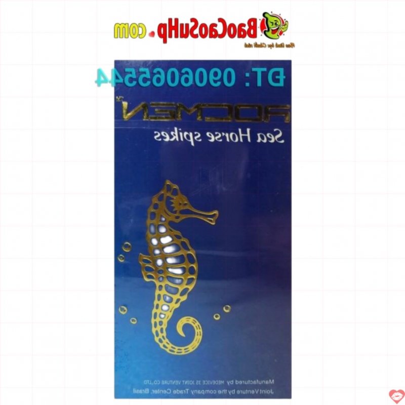 Bao cao su Rocmen Cá ngựa gai liti siêu dai tăng khoái cảm 