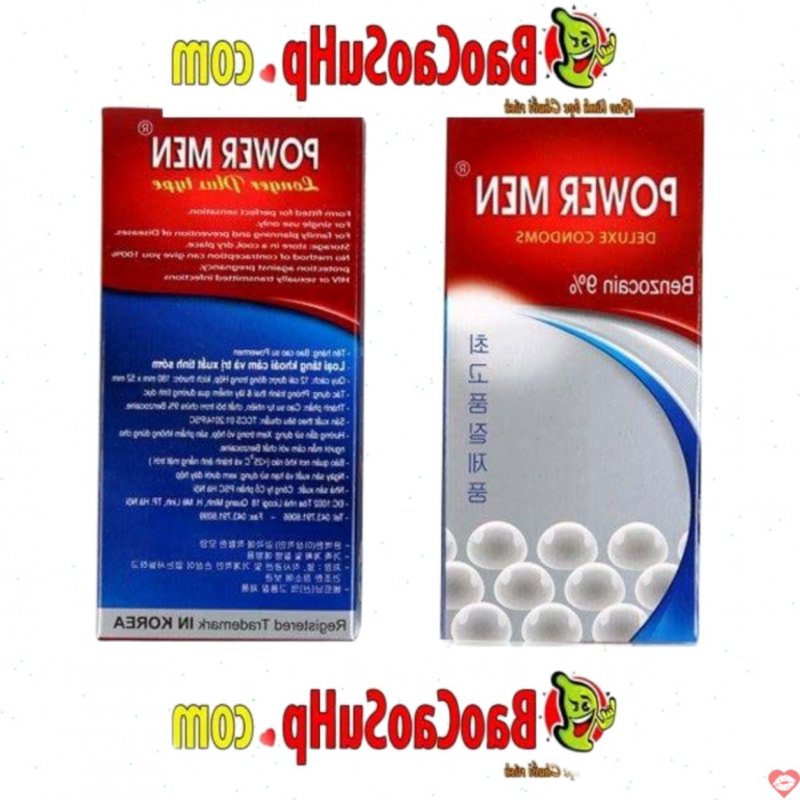 Bao cao su Power Men 468 ngọc trai kéo dài tăng khoái cảm Hàn Quốc 