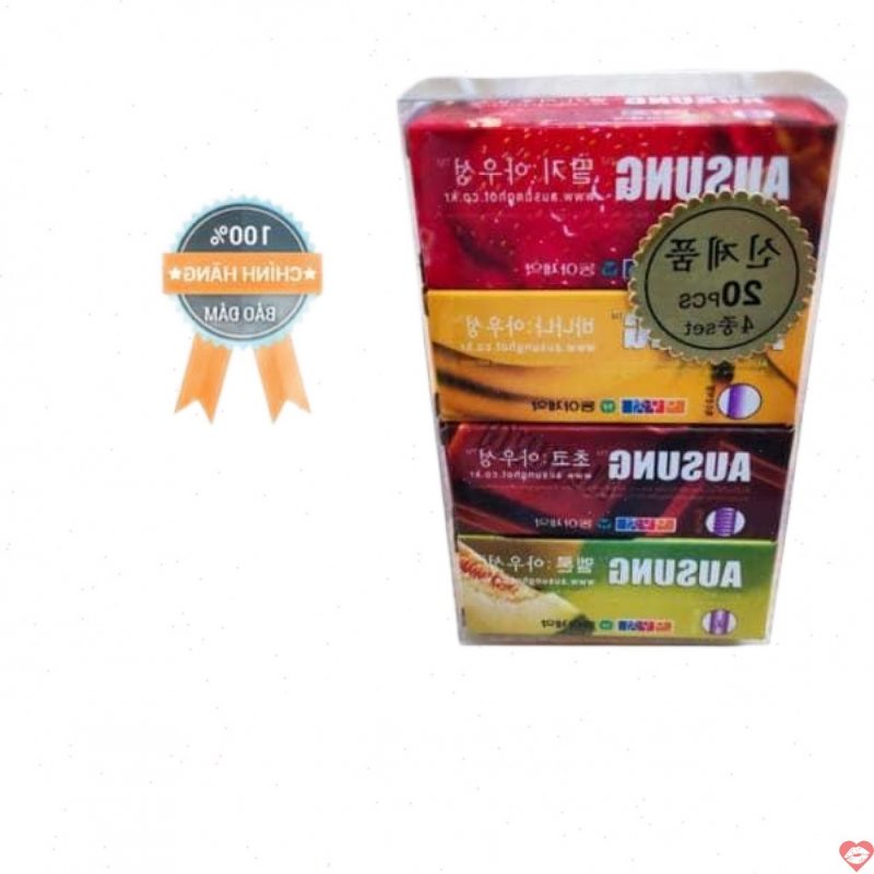 Bao cao su Ausung Fruity Hàn Quốc thơm mát chất lượng an toàn mua ngay 