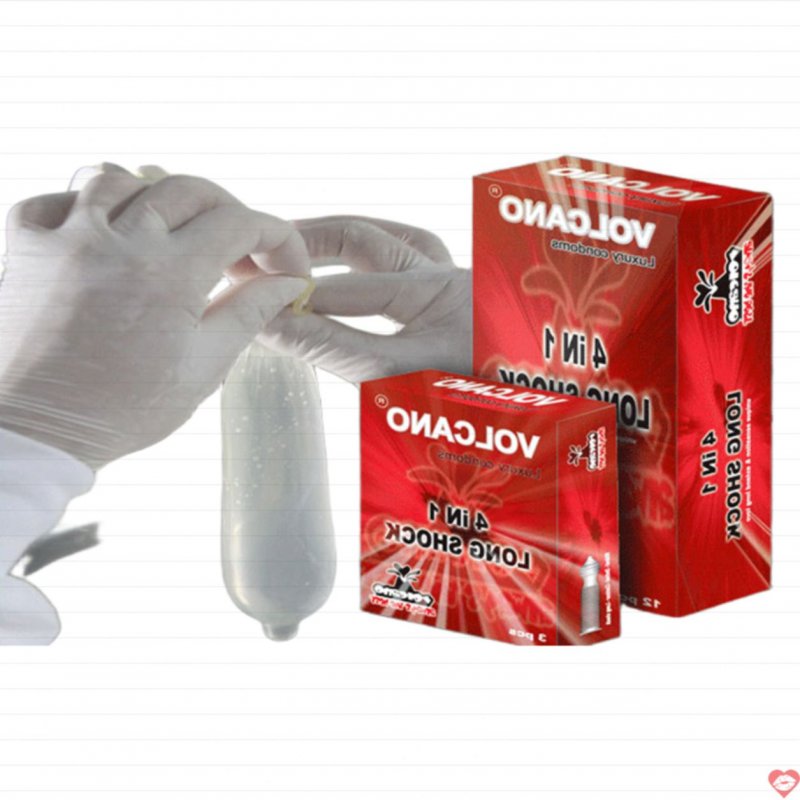 Bao Cao Su Volcano 4 In 1 Nâng Cấp 9% Kéo Dài Tăng Khoái Cảm 