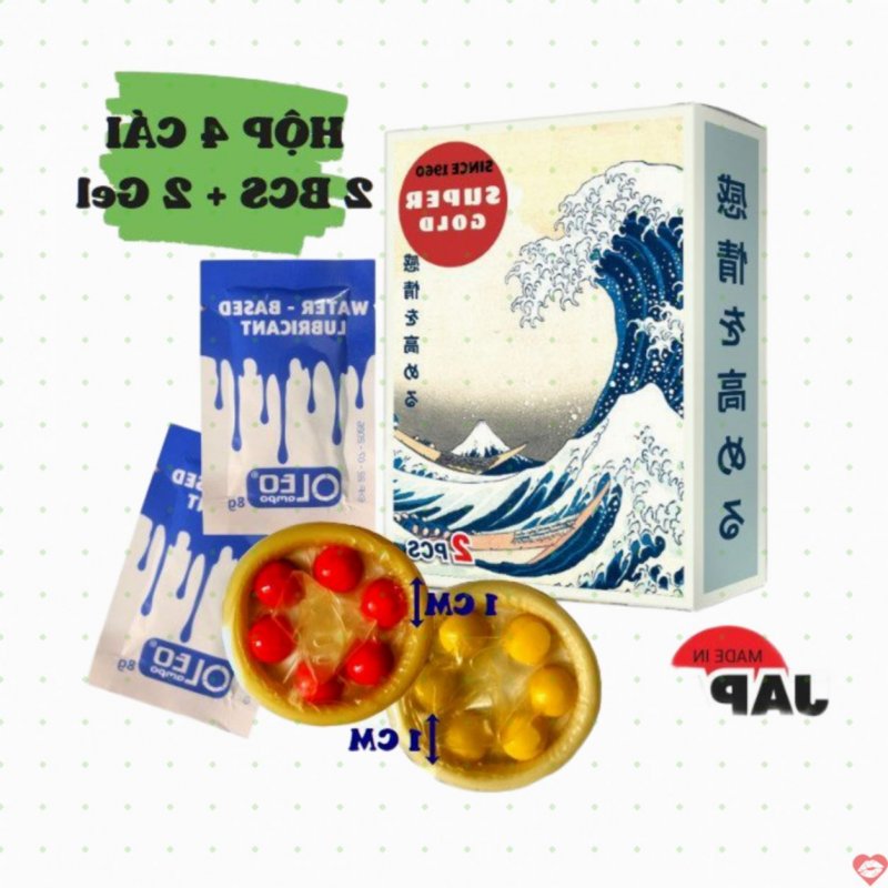 Bao cao su 7 bi Maxman Super Gold hương dâu kích thích cực mạnh 