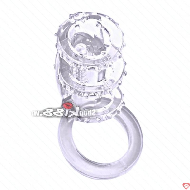 Đôn dương vật ba vòng rung mạnh Get Lock chống xuất tinh sớm 