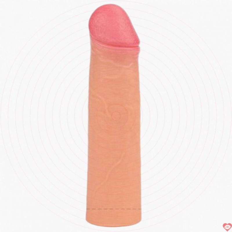 Lovetoy bao đôn silicon tự nhiên tăng kích thước dương vật siêu mềm 
