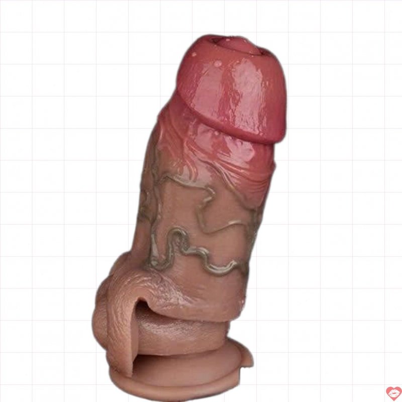 Bao đôn silicone gân nổi FAAK chống xuất tinh sớm tăng khoái cảm 