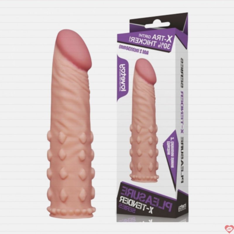 Bao cao su đôn dên Lovetoy tăng size 5cm gai mềm mại, kích thích 