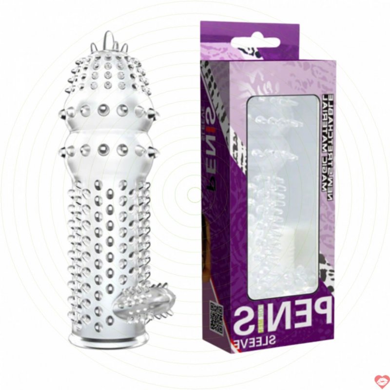 Bao cao su đôn dên Baile Crytal Sleeve siêu mềm tăng khoái cảm ngay 