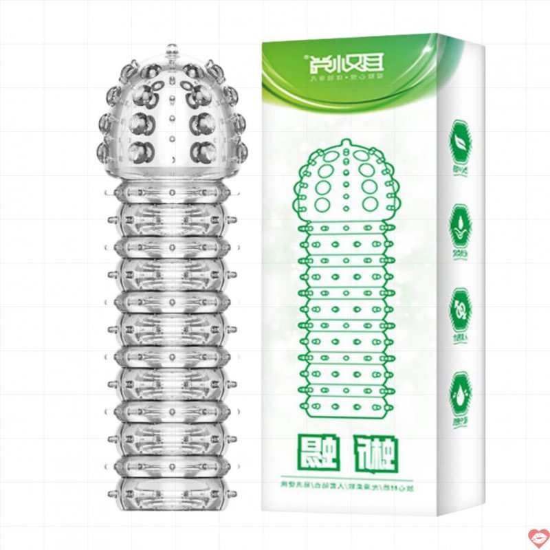 Bao cao su đôn dên Aichao xanh lá siêu mềm tăng kích thước 