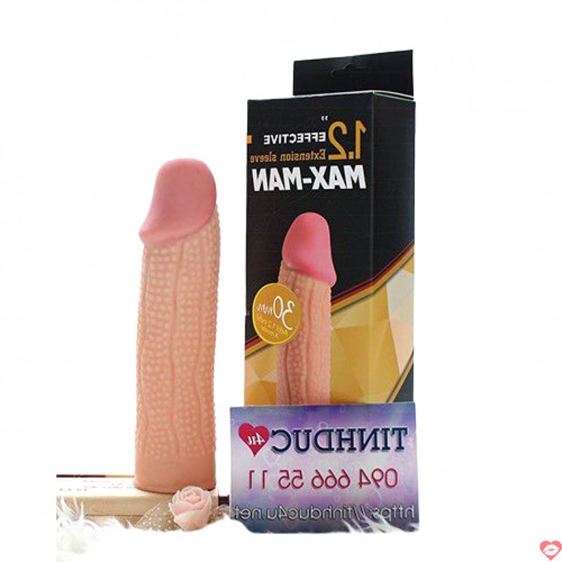 Bao cao su đôn dên gai MAX MAN tăng kích thước thoải mái 
