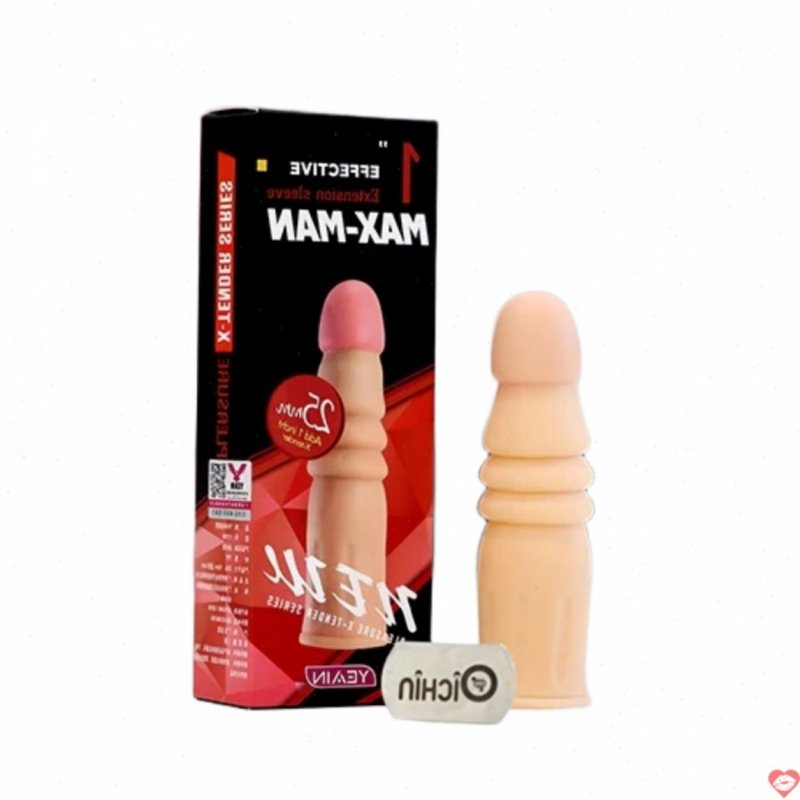 Max Man Bao Cao Su Đôn Dên Silicone Mềm Mại Kích Thích Tăng Kích Thước 