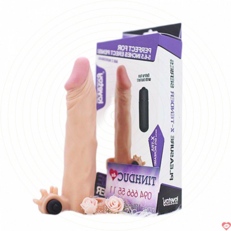 Bao cao su đôn dên Lovetoy X-Tender rung mềm tăng khoái cảm 