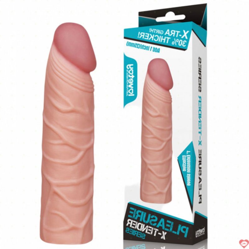 Bao cao su đôn dên LoveToy Pleasure X-tender tăng kích thước 25mm