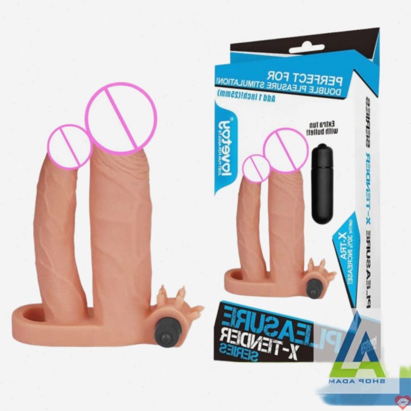 Bao đôn dên tăng 25mm 2 đầu có rung và quai đeo Lovetoy X-Tender