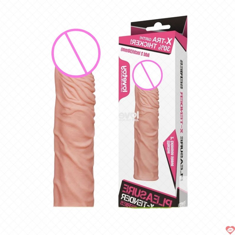 Bao cao su đôn dên 5cm siêu gân Lovetoy Pleasure X-Tender