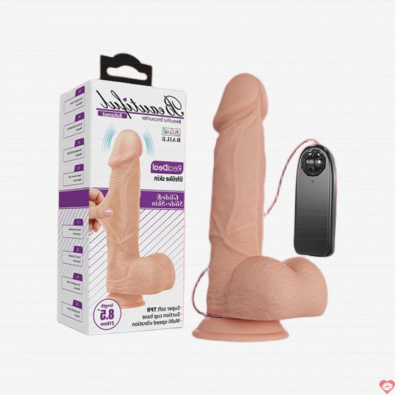 Dương vật giả siêu mềm Bahamut 8.5 inch có rung
