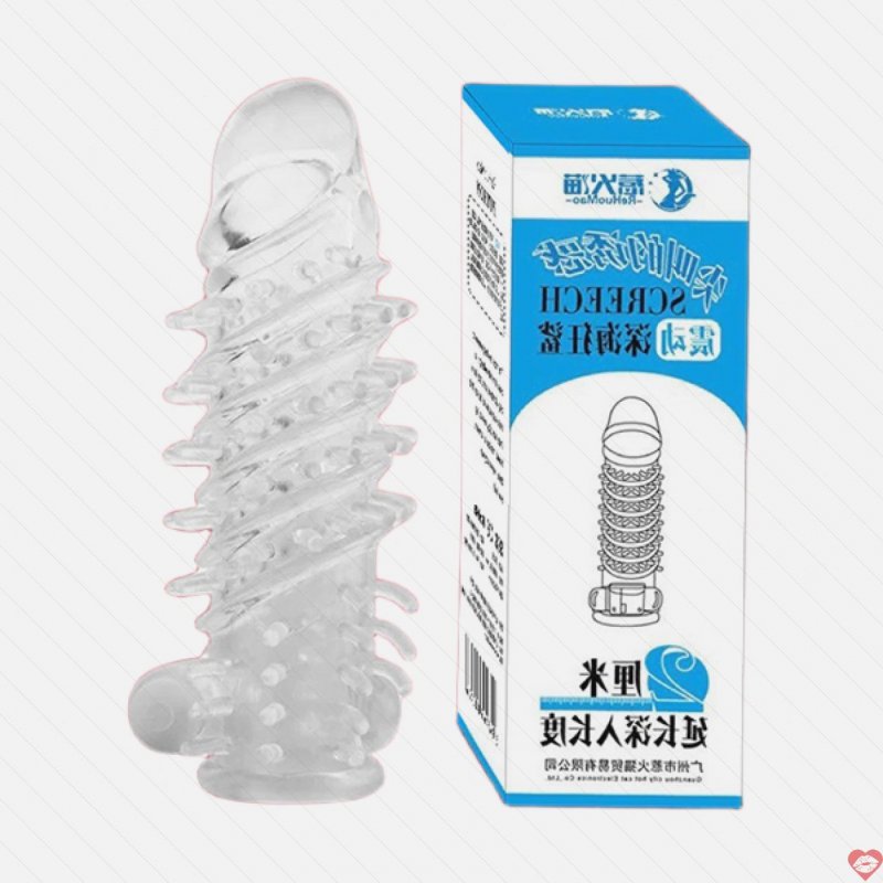 Bao cao su đôn dên gai xoắn Screech rung gốc