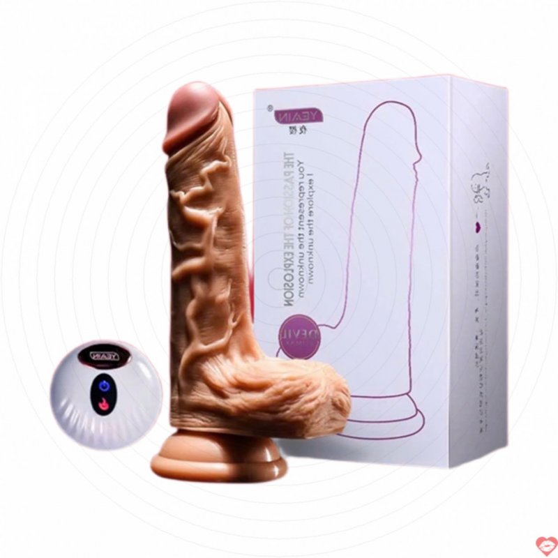 Dương vật giả Yeain Crazy Warrior 10 chế độ rung xoay có sưởi ấm