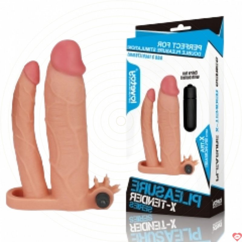 Bao Cao Su Đôn 2 Đầu Có Rung - Lovetoy USA