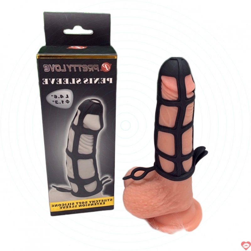 Bao Cao Su Đôn Silicon Lưới Mềm Mịn - Có Kèm Vòng Đeo Vào Trứng - Prettylove