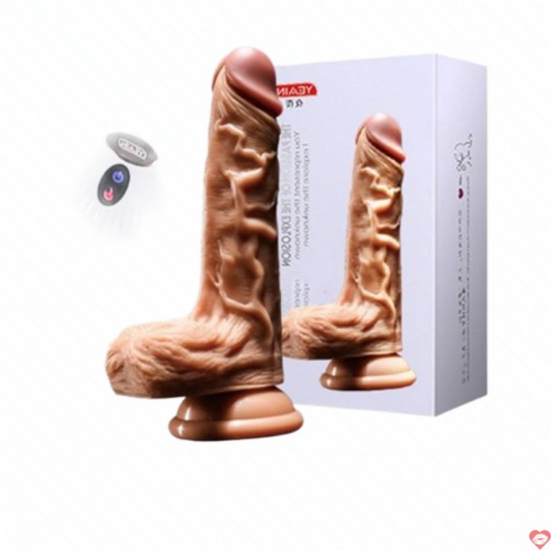 Dương vật giả Yeain rung ngoáy sưởi ấm điều khiển xa