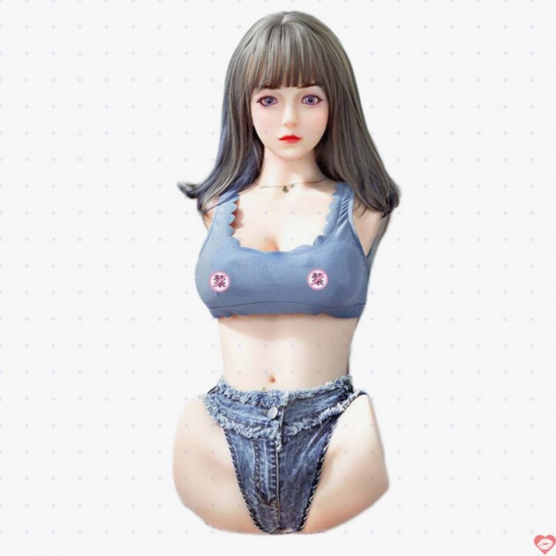 Búp bê tình dục bán thân Tiểu thanh 65cm tóc ngắn TPE cao cấp 