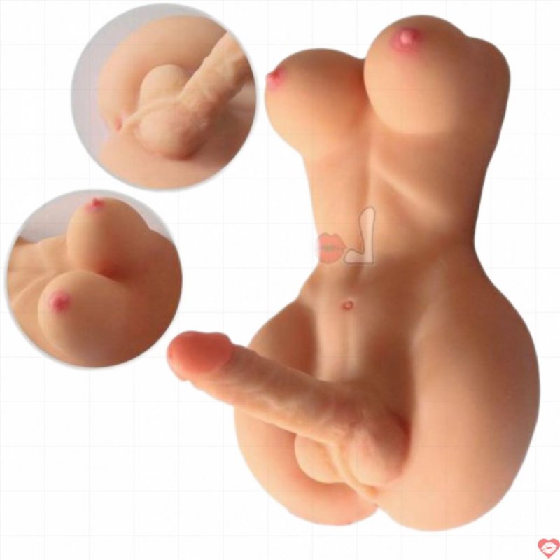 Búp Bê Tình Dục Lưỡng Tính Less Ladyman TPR Mềm Mại An Toàn 