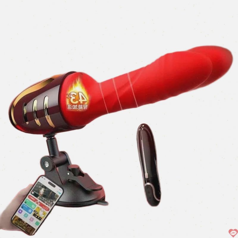 Dương vật giả 3D Galaku RED lantern flower thụt cực mạnh có bi phát nhiệt
