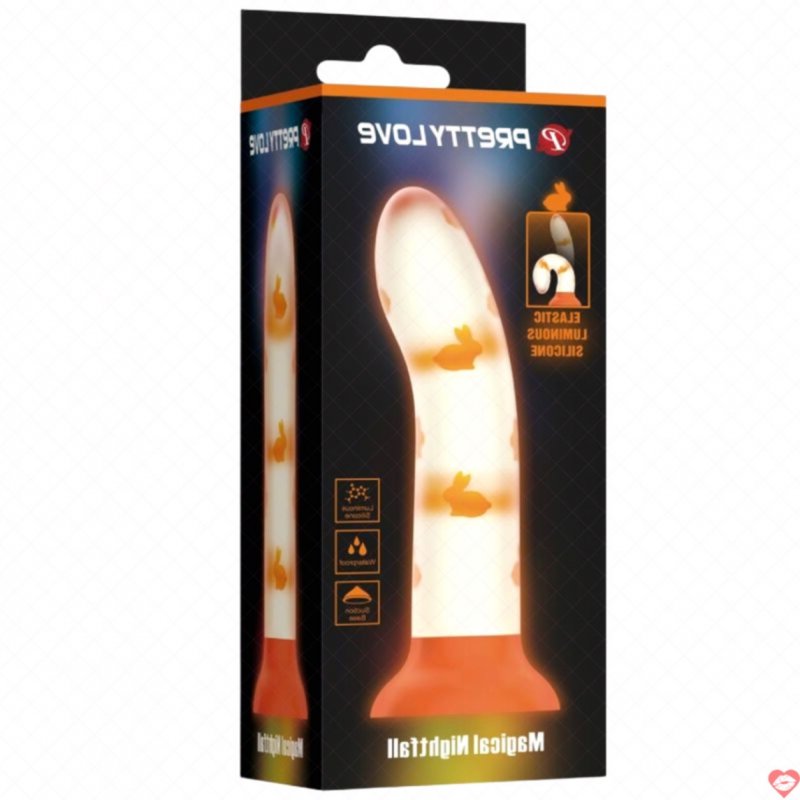 Dương Vật Giả Silicon Dán Tường Có Thể Phát Sáng - Prettylove Magical Nightfall