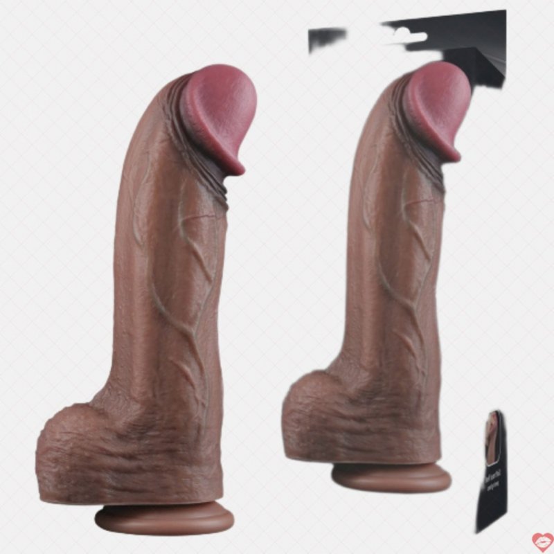 Dương Vật Giả Dán Tường Siêu Khủng Siêu Gân 13in XXL - Silicon 2 Lớp Siêu Mềm Mịn Lovetoy USA