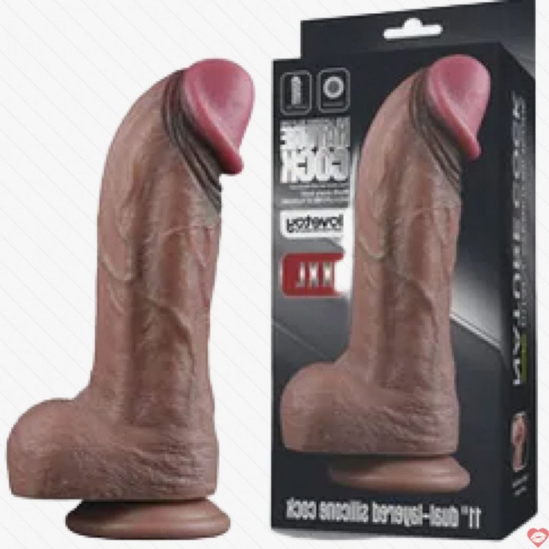 Dương vật giả Lovetoy Layered Nature Cock XXL size to Silicon 2 lớp siêu mềm mịn